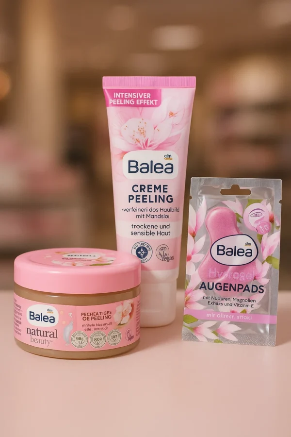 Balea Smooth Glow Peeling Trio